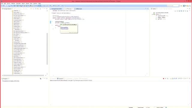 JSF Tutorial: Autowire Managed Beans смотреть онлайн
