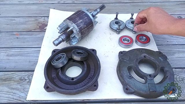 Крутая реставрация СТАРОГО ЭЛЕКТРОДВИГАТЕЛЯ, подключение к 220 через конденсатор смотреть онлайн