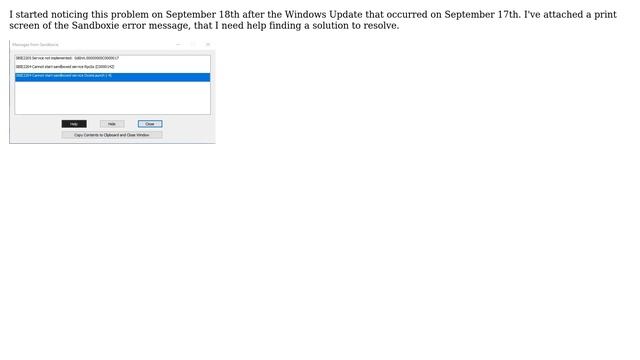 Sandboxie error on Windows keeps popping out when opening sandboxed browser after Windows Update смотреть онлайн
