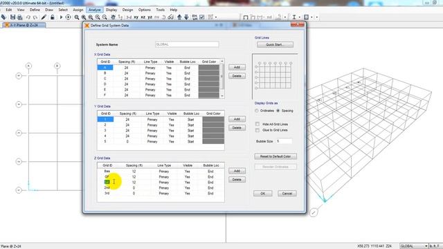 Design G+3 Storey Concrete Building in SAP2000 - 01 | Edit Grid System as per Plan смотреть онлайн