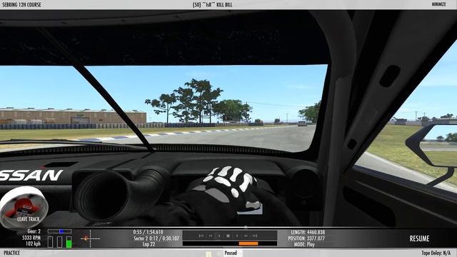 rFactor2 Nissan GT-R GT1 смотреть онлайн