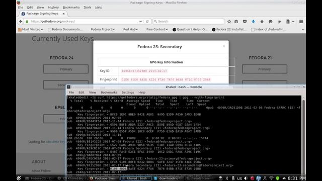 Verifying fedora 23, iso image. смотреть онлайн