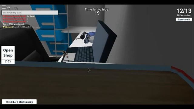 Roblox Hide & Seek Extreme:How to use ability as seeker and taunt смотреть онлайн