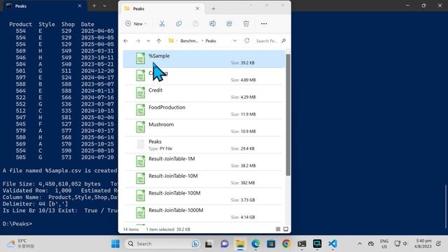 Purely Python Code to Preview 10 Billion-Rows.csv Instantly смотреть онлайн