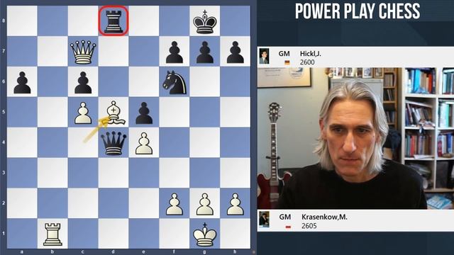Chess puzzle of the week - White to play, Krasenkov-Hickl Jakarta 1996 смотреть онлайн