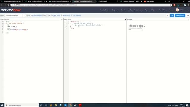 How to pass data from one Widget to another Widget in Different Page || ServiceNow Portal смотреть онлайн