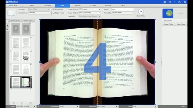 Use the VIISAN smart document scanner to scan a book. смотреть онлайн