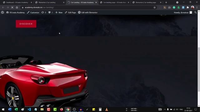 How to Create a Landing Page for Cars | WordPress Elementor Tutorial #13 | DCreato Academy смотреть онлайн