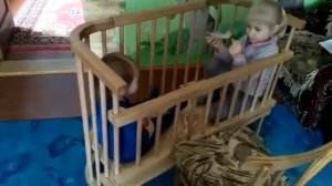 детская приставная кроватка Baby Dream
