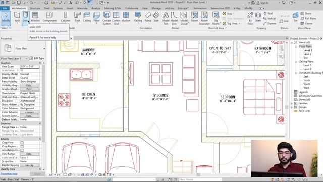 2D AutoCad Plan to 3D Revit Model - Part 1 | Revit Tutorials смотреть онлайн