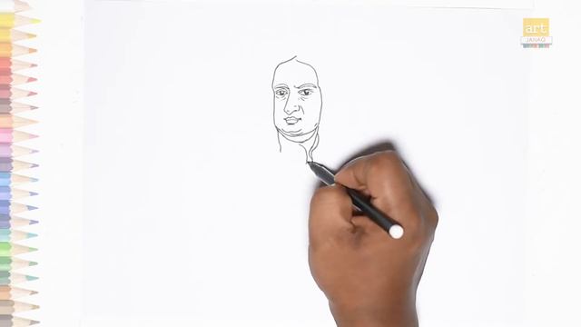 Sir Isaac Newton Drawing Easy | How To Draw Newton Drawing Step By Step | Outline Drawings | Arts