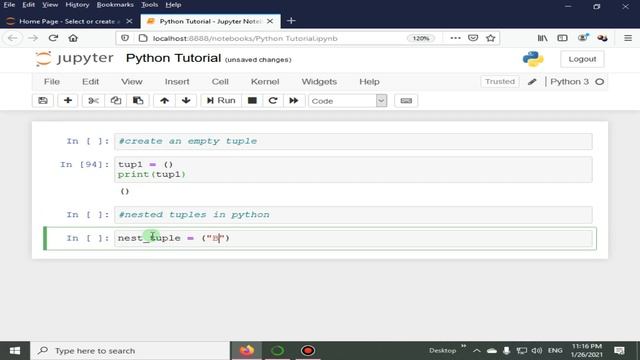 Empty & Nested Tuples | Python 4 You | Lecture 123 смотреть онлайн