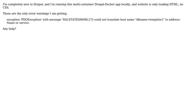Drupal: Docker website running locally not loading CSS смотреть онлайн