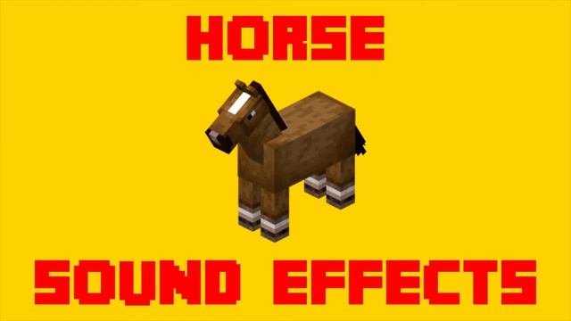 Minecraft Horse Sound Effects! - All Horse SFX For Editing!