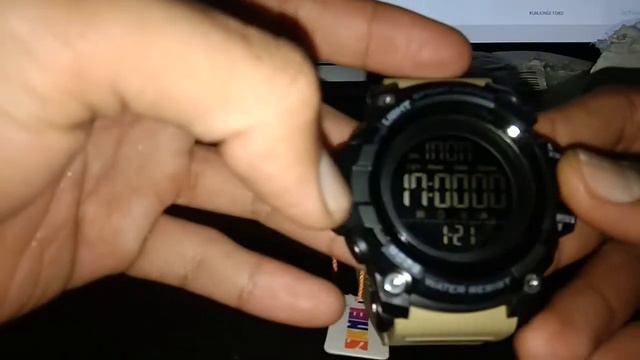 SKMEI 1384 KHAKI WATER RESIST - SPORT WATCH