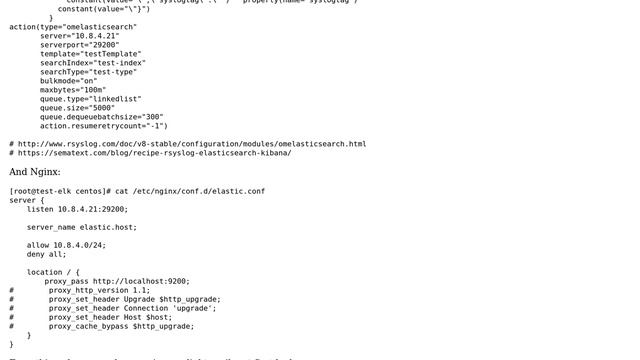 CentOS7 + rsyslog-elasticsearch.x86_64 + nginx = charset=utf-8] is not supported смотреть онлайн