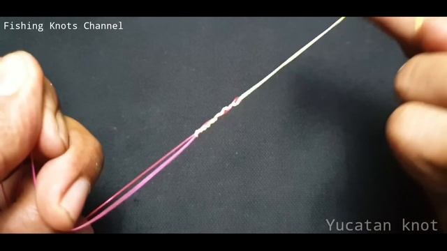 Fishing Knot : YUCATAN Knot Braided To Fluorocarbon Leader Easy ,smooth And Strong