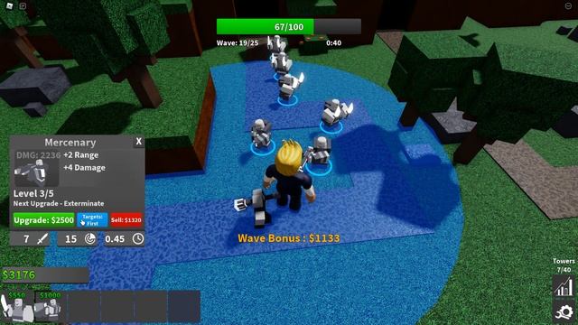 EASY SOLO MERCENARY and THIEF Normal mode - Roblox Critical Tower Defense смотреть онлайн