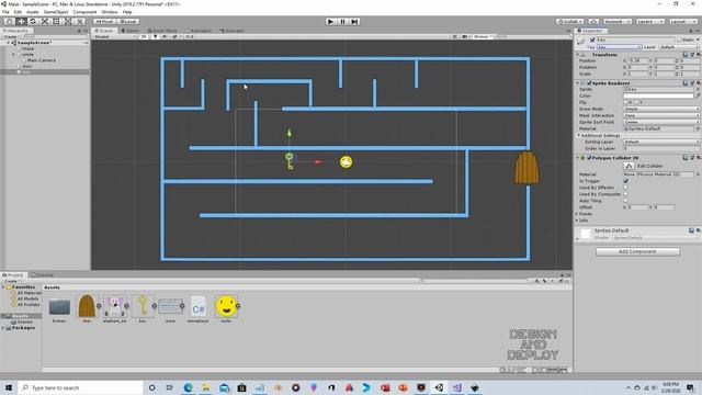Unity 2019.2 - Simple 2D Maze - Complete Project - Great first project for Beginners смотреть онлайн