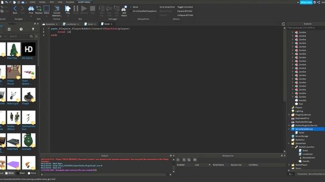 How to make a simple rocket launcher Roblox Studio смотреть онлайн