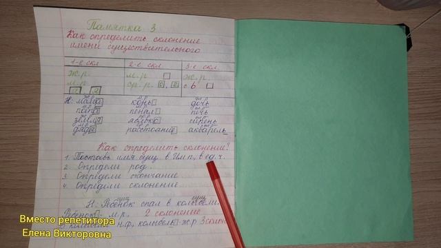 Как определить склонение имени существительного смотреть онлайн