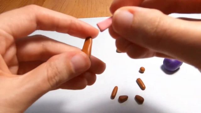 Как слепить Зайчика из пластилина? Легкие поделки для детей/Видео лепка смотреть онлайн