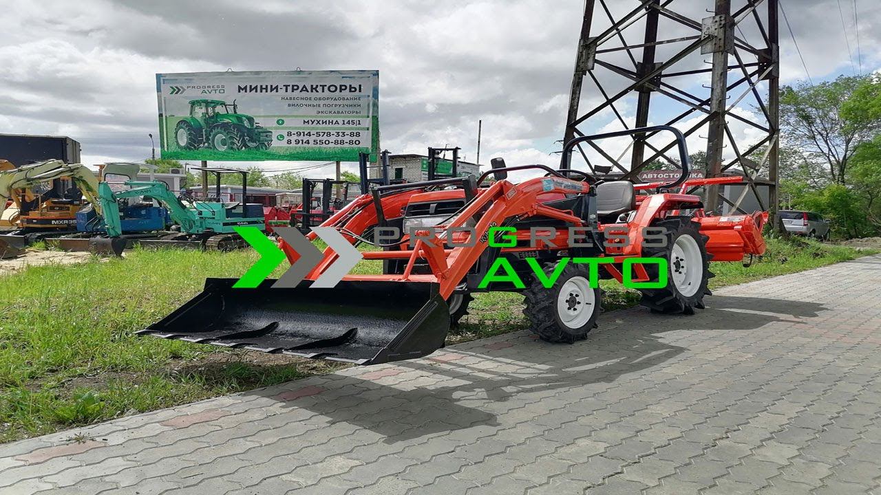 Вы просили мы сняли - трактор с погрузчиком Kubota GL220 за 950 000 руб. Прогресс авто минитрактора смотреть онлайн