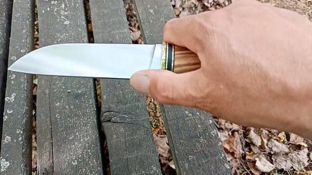 Нож охотничий ручной работы из кованой стали Х12МФ с твердостью 62 hrc. смотреть онлайн