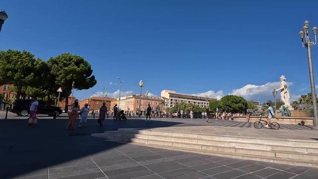 AMAZING NICE, PURE GEOGRAPHY. French Riviera drive and walk in 4K. смотреть онлайн