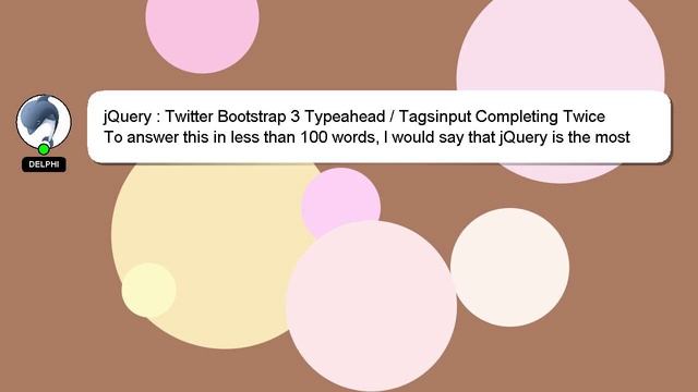 jQuery : Twitter Bootstrap 3 Typeahead / Tagsinput Completing Twice смотреть онлайн