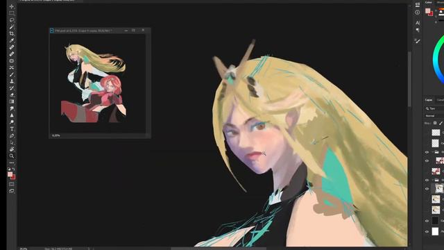 Pyra and Mythra Fanart - SpeedPaint смотреть онлайн