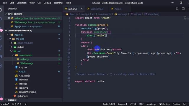 React JS Tutorial Beginners Bangla - 8 - functional component click event смотреть онлайн