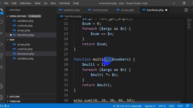 Session 06: PHP Functions смотреть онлайн