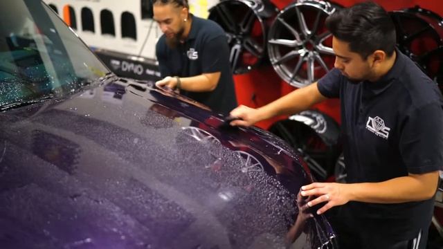 Range Rover wrapped in Purple PPF?! STEK DYNOpurple paint protection film смотреть онлайн