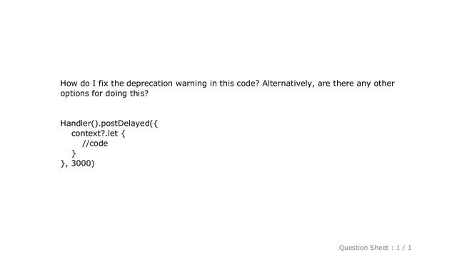 Android : What do I use now that Handler() is deprecated? смотреть онлайн