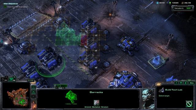 StarCraft 2 - WINGS OF LIBERTY - MISSION 1-3 - WITH CHEAT!!! смотреть онлайн