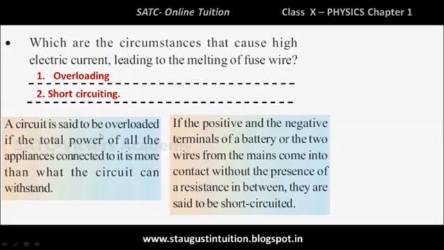 PHYSICS CLASS 10 - EFFECTS OF ELECTRIC CURRENT- PART 7 Uses of Heating Effect , Safety Fuse смотреть онлайн