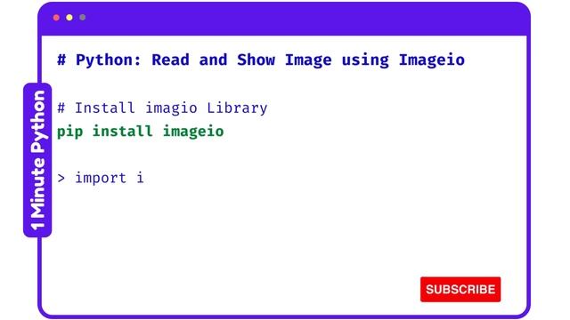 How to read and show image using Imageio смотреть онлайн