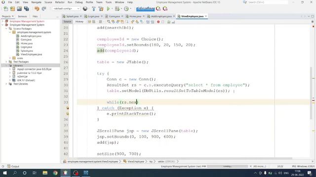 6/8 - Employee Management System | Java Project | Creating View Employees Information class смотреть онлайн