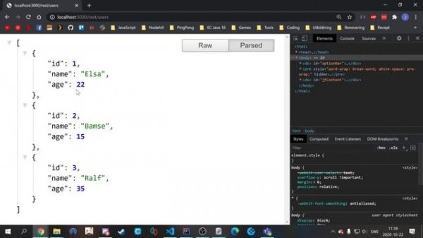 Java Express tutorial