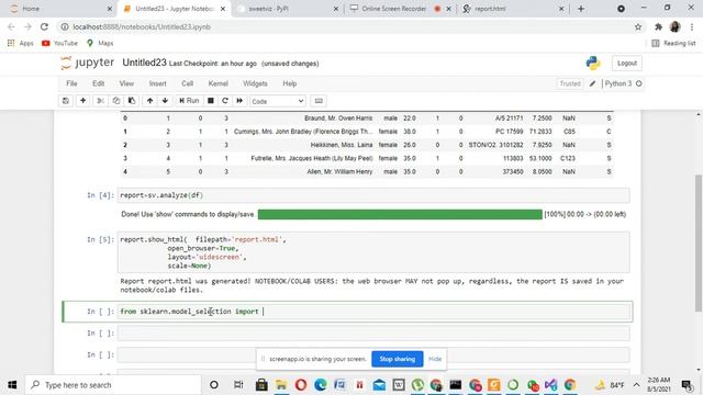 Amazing visualization within minutes( Python Sweetviz Library) смотреть онлайн