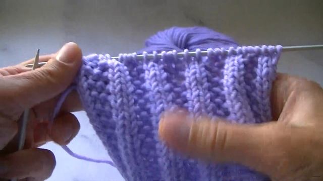 Вяжем узор жемчужная резинка спицами. смотреть онлайн