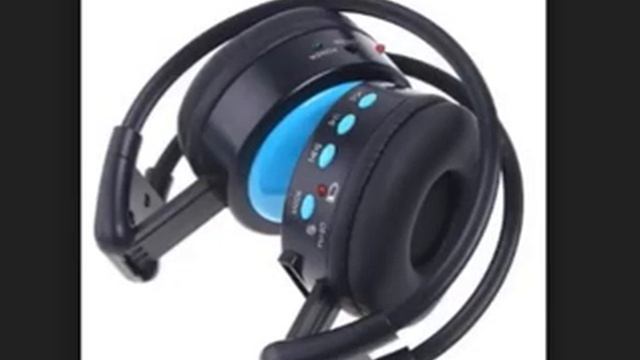 KINGZER Wireless Stero Digital Headphone FM SD F Music Player MP3 WMA WAV Blue смотреть онлайн