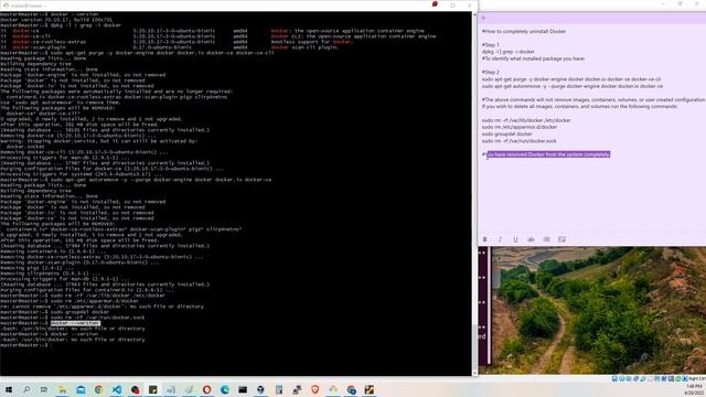Uninstall docker from Ubuntu. Linux смотреть онлайн