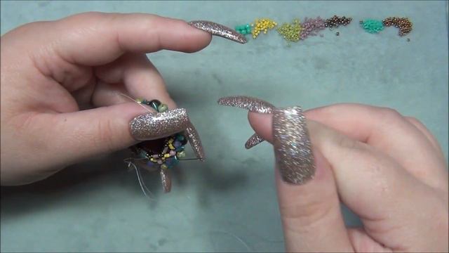 Mandala Flowers Beaded Necklace Tutorial Part 3 смотреть онлайн