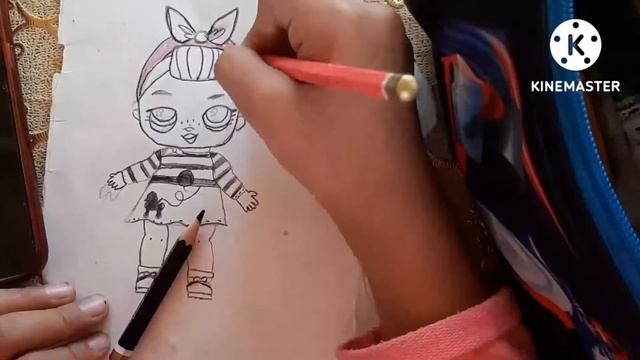 Кукла лол нарисовать легко. lol doll #loldoll#How to draw a LOL DOLL / Coloring pages for children смотреть онлайн