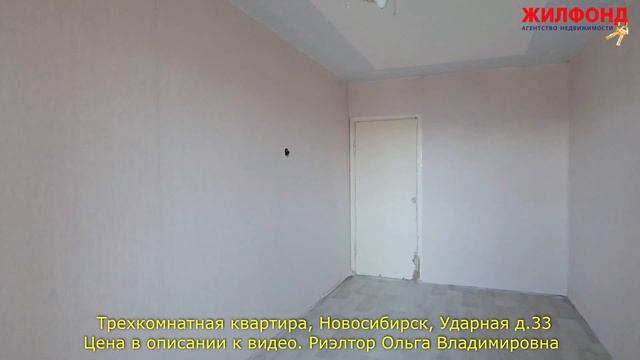 Трехкомнатная квартира в Новосибирске, Ленинский район, Ударная д.33 Агентство недвижимости ЖИЛФОНД смотреть онлайн