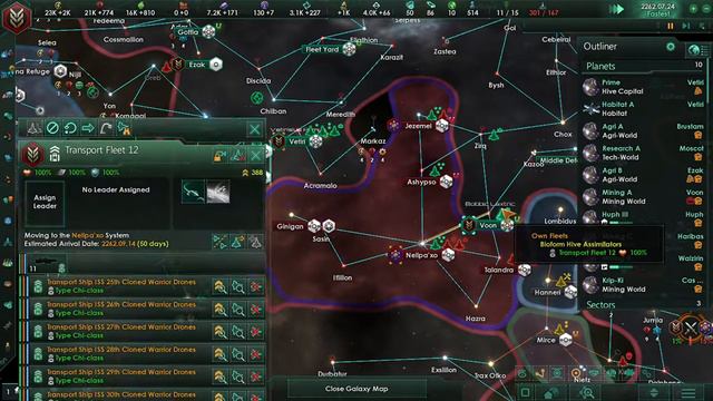 Stellaris Let's Play: Modded Bioform Hive Assimilators: EP15 смотреть онлайн