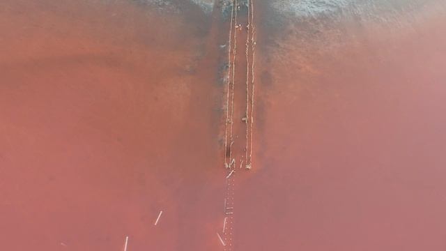 Розовое озеро Сасык-Сиваш. Одно из самых красивых мест в Крыму! смотреть онлайн