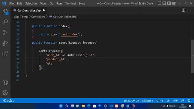 Tutorial Laravel Ecommerce : Add to Cart #17 смотреть онлайн